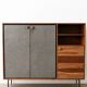 Acacia wood sideboard