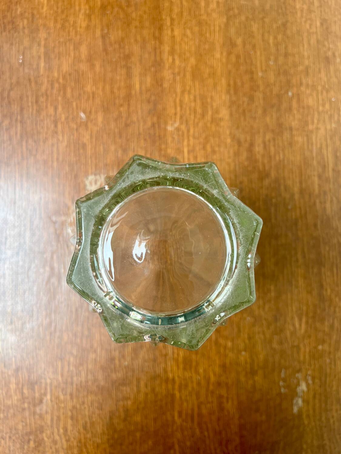 Vintage molded glass vase