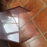 Smoked plexiglass sofa end from the 70s