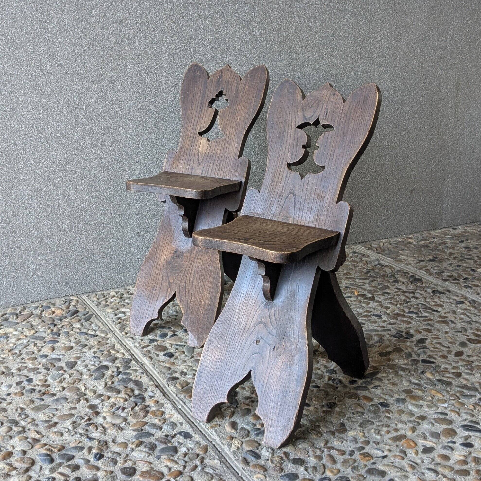 Pair of rustic chairs