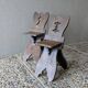 Pair of rustic chairs