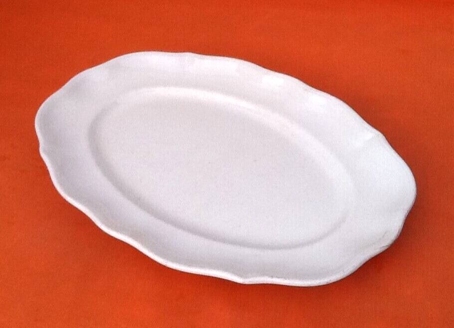 K&G (Keller & Guerin) Half-Porcelaine Lunéville Large polylobed serving dish late 19th century