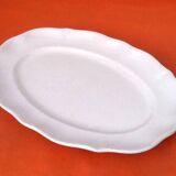 K&G (Keller & Guerin) Half-Porcelaine Lunéville Large polylobed serving dish late 19th century