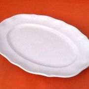 K&G (Keller & Guerin) Half-Porcelaine Lunéville Large polylobed serving dish late 19th century