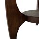 Table d'appoint Art Déco en chêne au design minimaliste