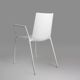 Chaise blanche design du 21e siècle avec accoudoirs, Belgique