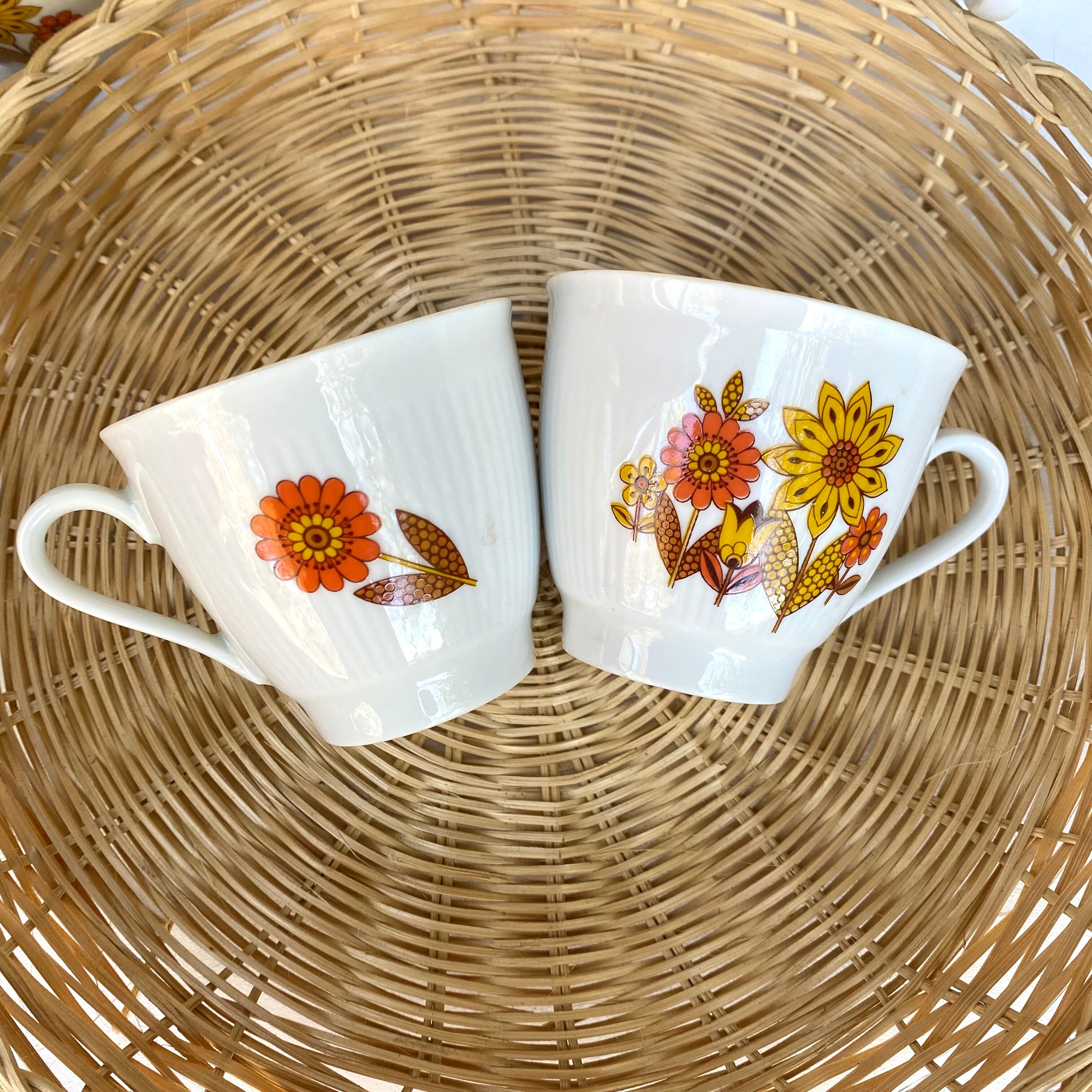 Vintage porcelain coffee cups
