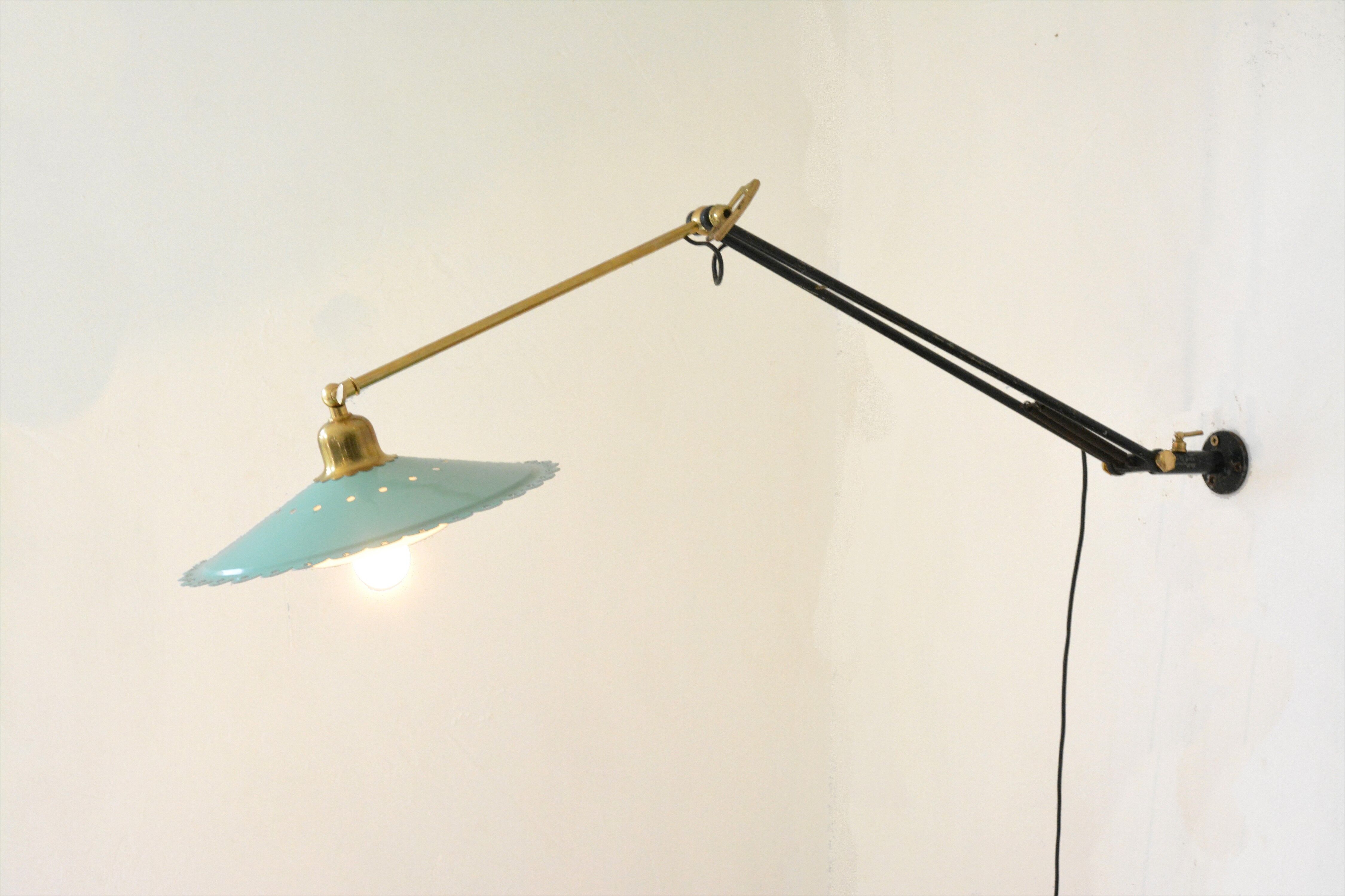 Italian wall lamp, 50s