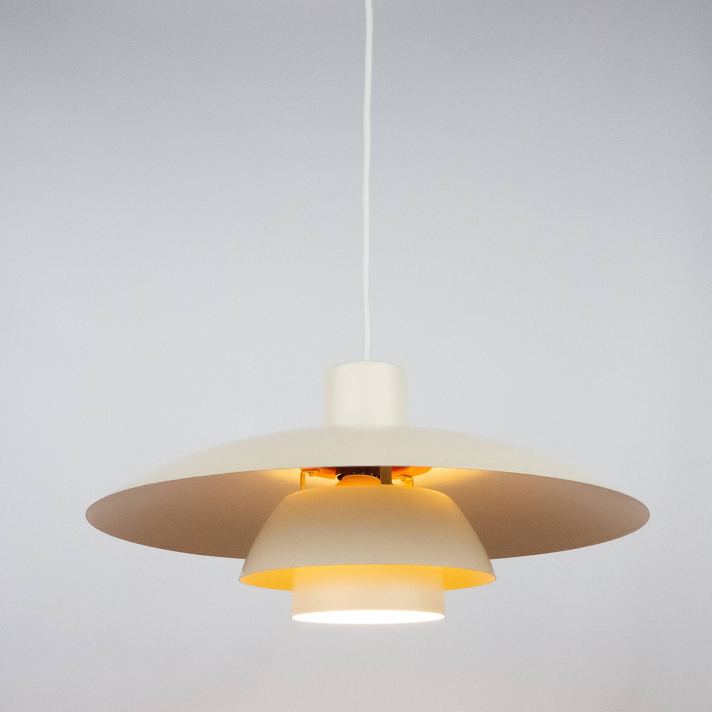 Pair of Danish vintage pendant lamps PH 4/3 by Poul Henningsen, 1966