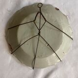 Plate of Nevers in earthenware late eighteenth century floral decoration