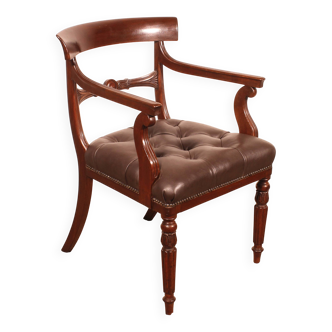 Regency Mahogany Office Chair circa 1810