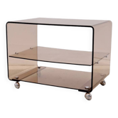 Table d’appoint de michel dumas pour roche bobois en plexiglas, 1970