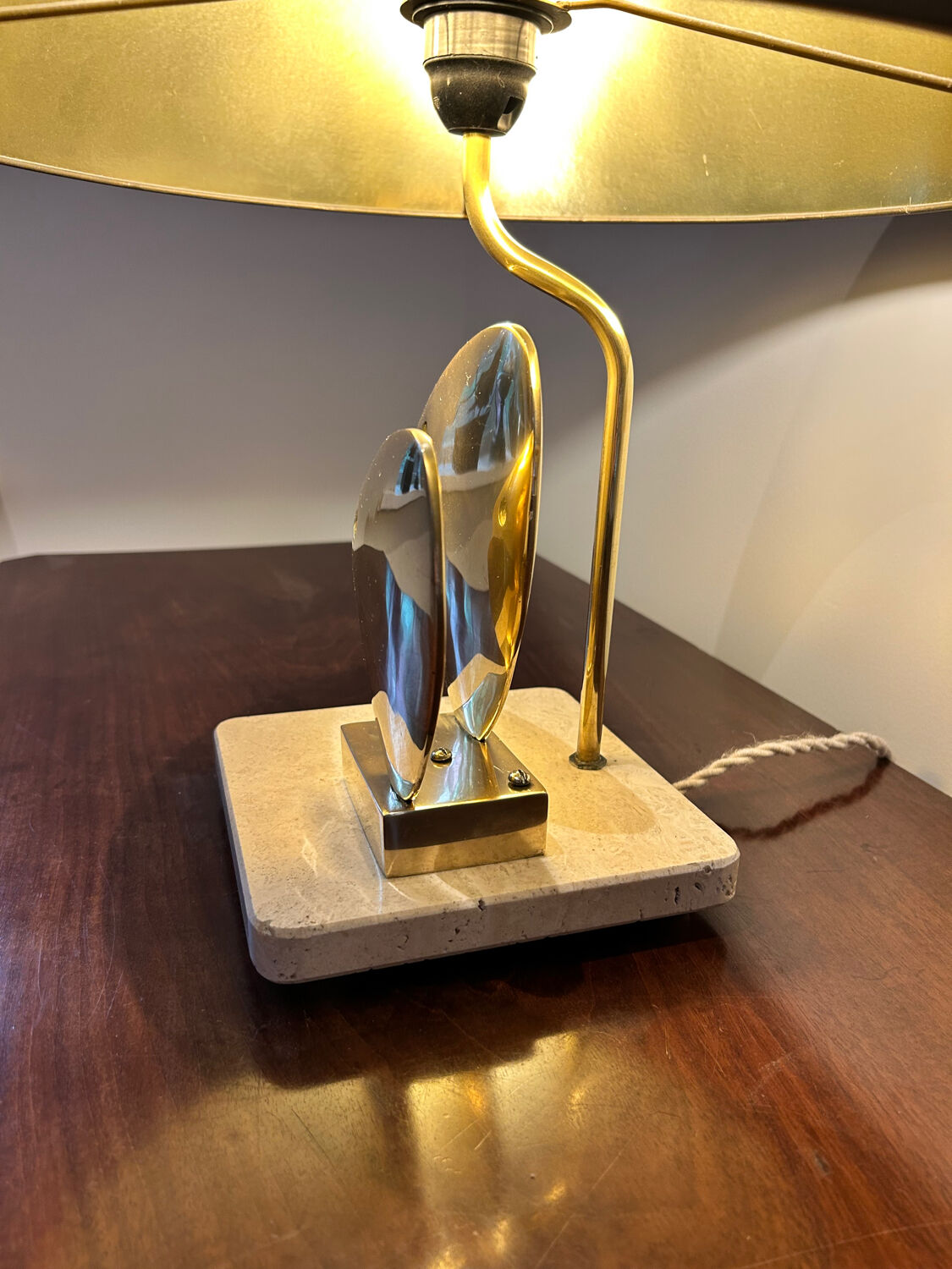 Brass fish lamp by somchai, hattakitkosol