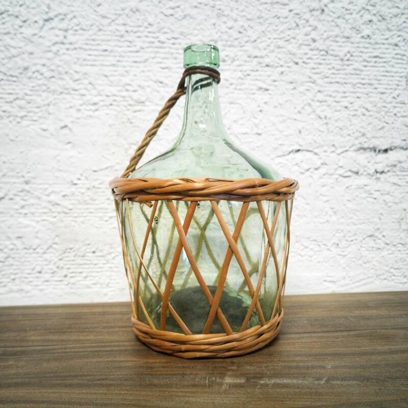 Demijohn wicker basket