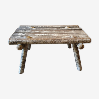 Birch wood step stool