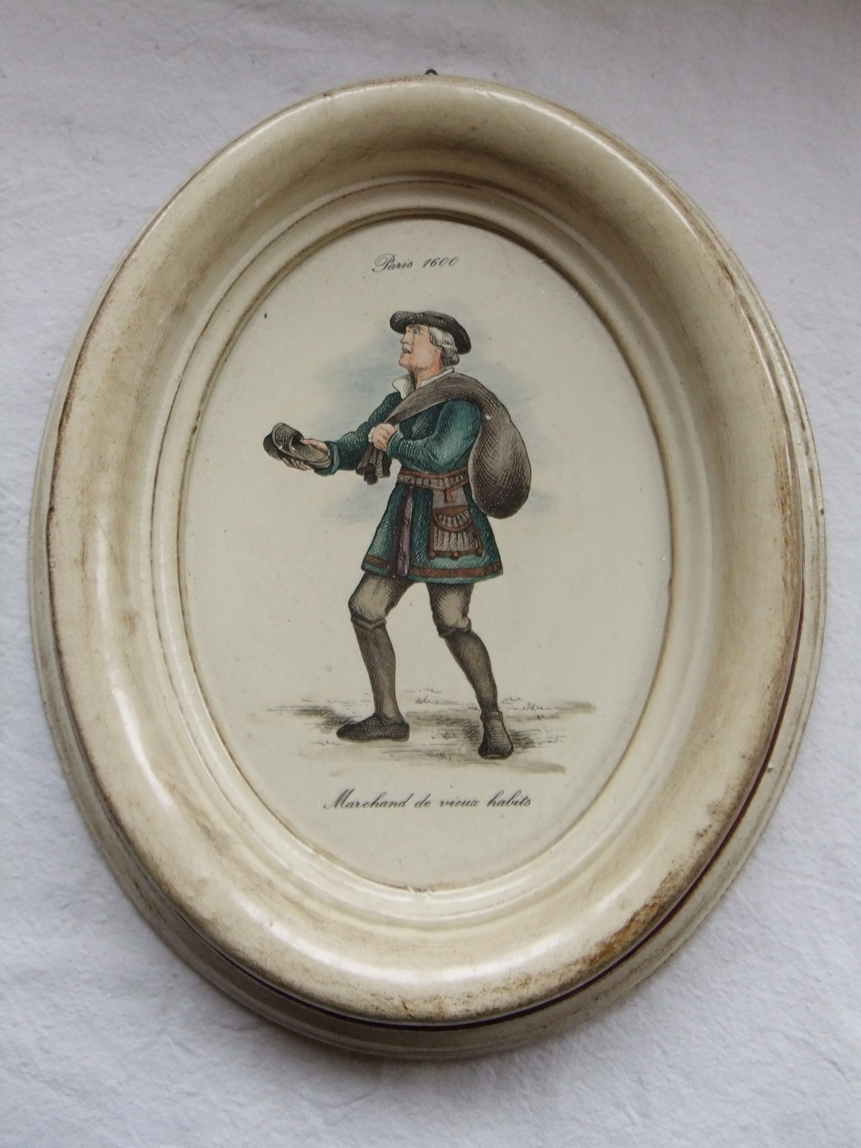 Table frame medallion old trades vintage decoration