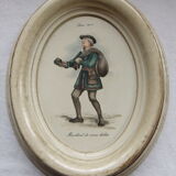 Table frame medallion old trades vintage decoration