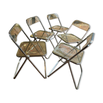 5 chairs by Giancarlo Piretti