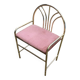 Vintage Dressing Stool in Brass, 1950s