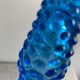 Turquoise blue employment glass carafe