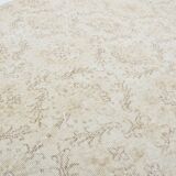 Beige Geometric Oushak Turkish Rug sku 3123