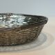 Bowl / pocket tray made of silver-plated wire