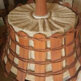 Scandinavian teak pendant light, made in the GDR, 1960s
