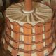 Scandinavian teak pendant light, made in the GDR, 1960s