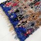 Moroccan berber carpet vintage boucherouite 1,98x1,03m