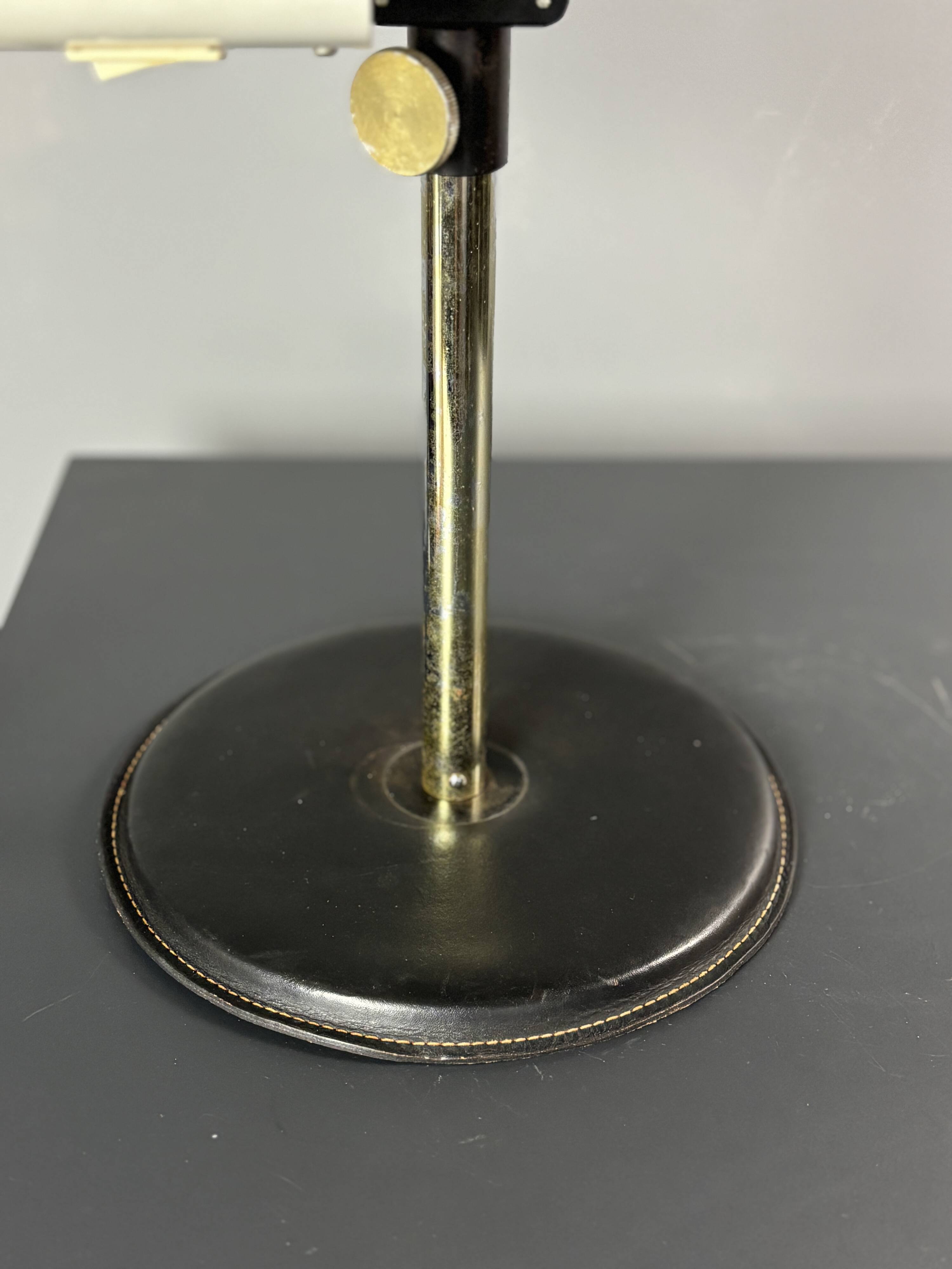 XL brass desk lamp by Göran Pehrson for Ateljé Lyktan, model Kanon, 1978