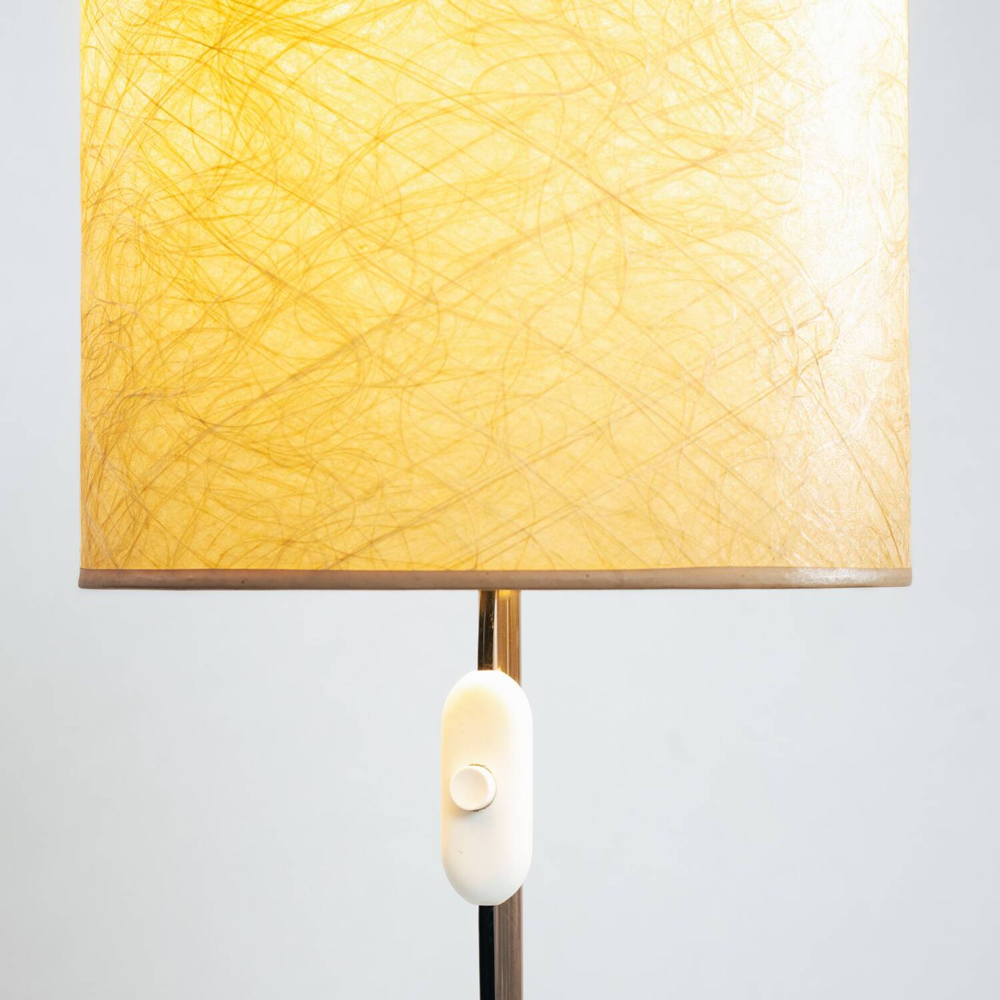 Lampadaire réglable en hauteur en résine et métal, années 1960