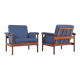 Ensemble rare de chaises Wiki danoises par Illum Wikkelso pour Koefoeds Mobelfabrik.