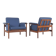 Ensemble rare de chaises Wiki danoises par Illum Wikkelso pour Koefoeds Mobelfabrik.