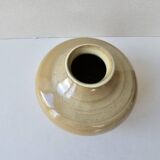 Ceramic stoneware ball vase signed (signature to be identified)