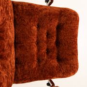 Swedish swivel armchair in velvet, 1970s