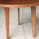 Vintage wooden round side table