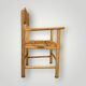 Antique wooden children's chair with armrests – marked unifa