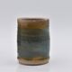 Lot of 3 vases blue enamel sandstone