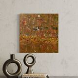 Golden vain - acrylic on canvas -handmade