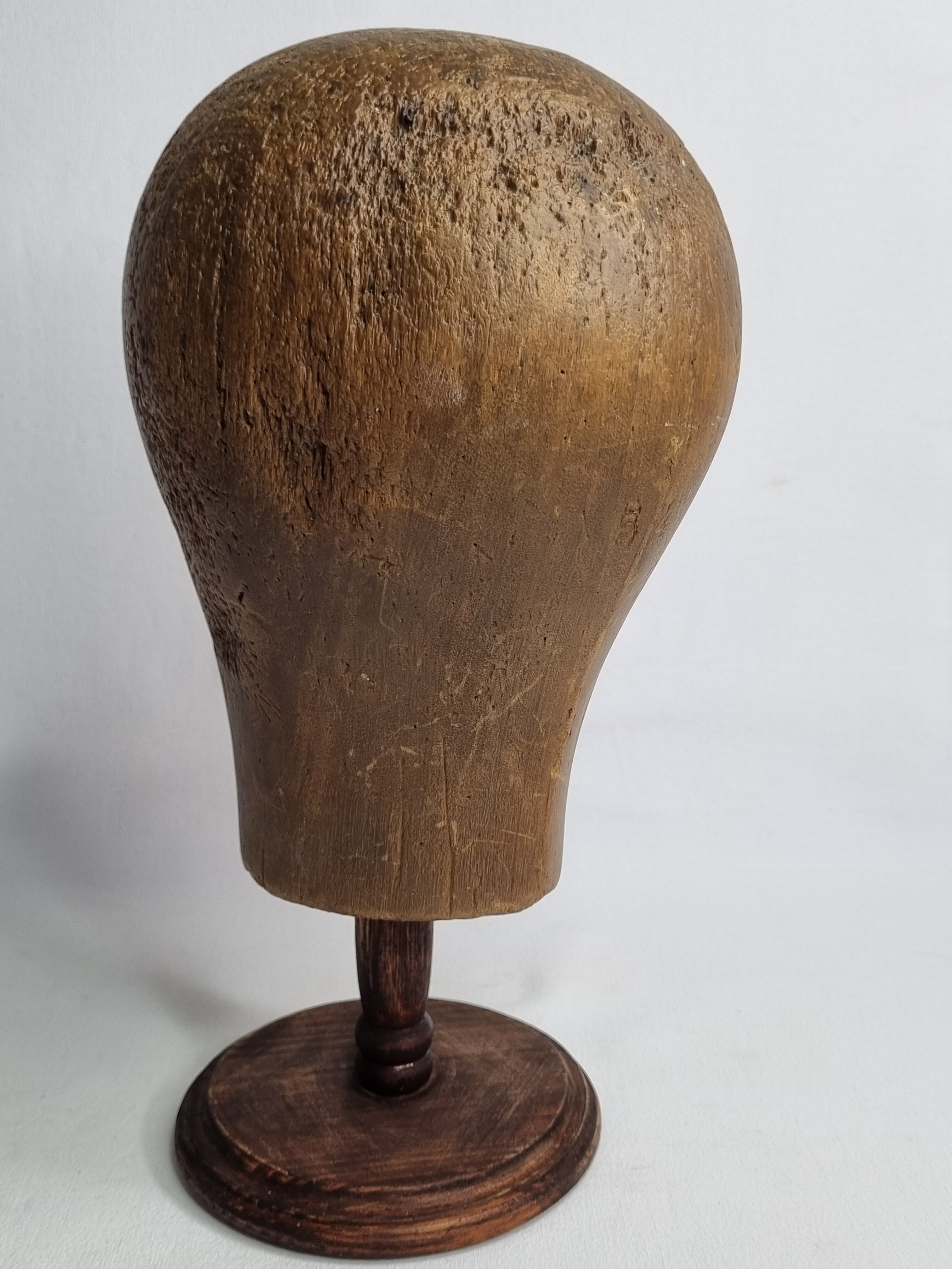 Former wooden milliner's head, 1900
