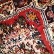 Tapis vintage fait main Bakhtiari persan 114cm x 152cm (1970s)