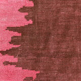 7x10 oversize pink hemp rug, 218x295cm