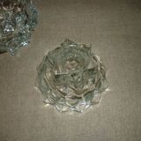 Pair of 2 crystal candlesticks