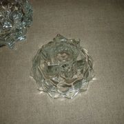 Paire de 2 bougeoirs en cristal