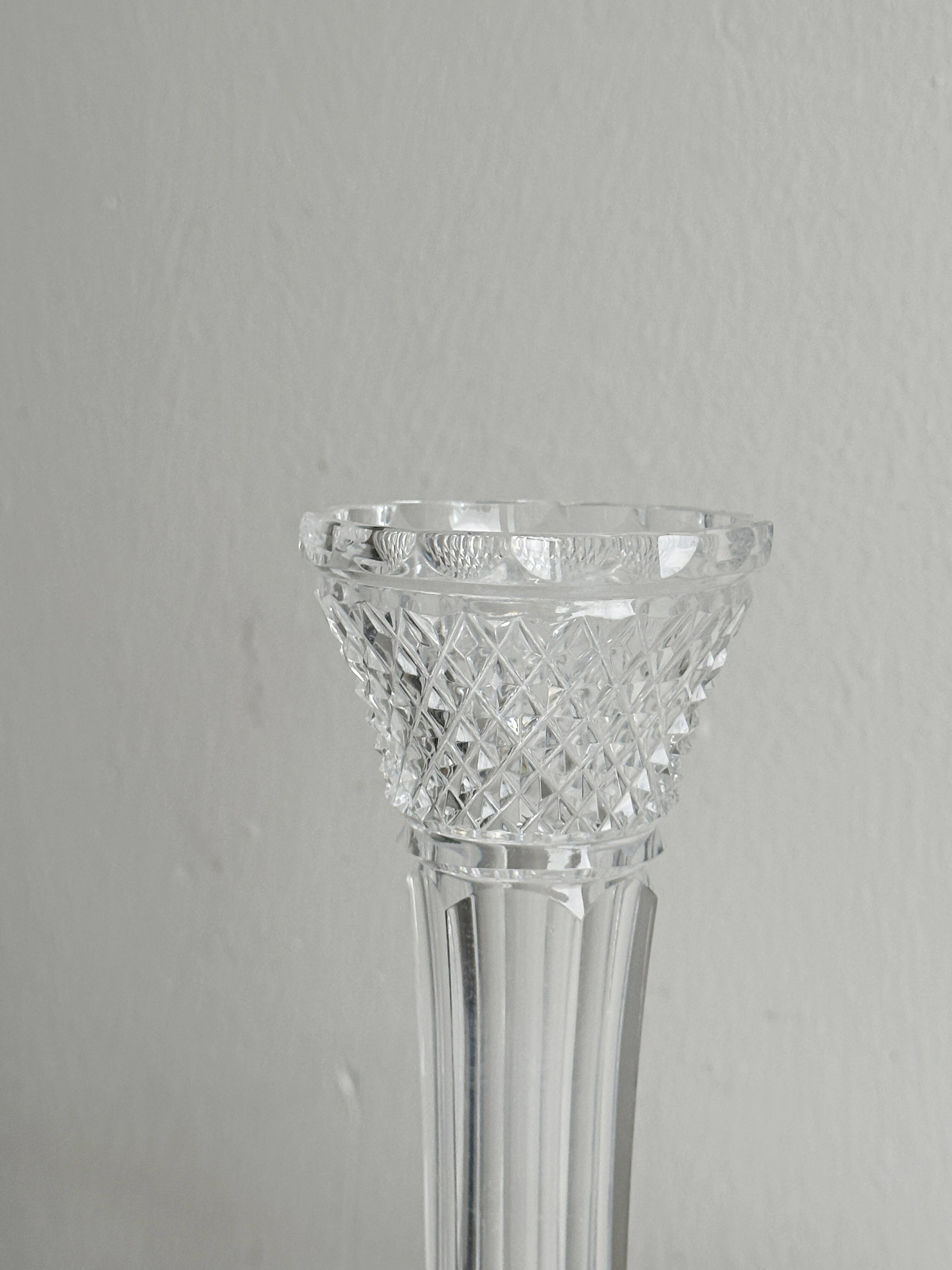 thick transparent glass bud vase