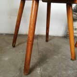 Pair of solid wood bistro chairs