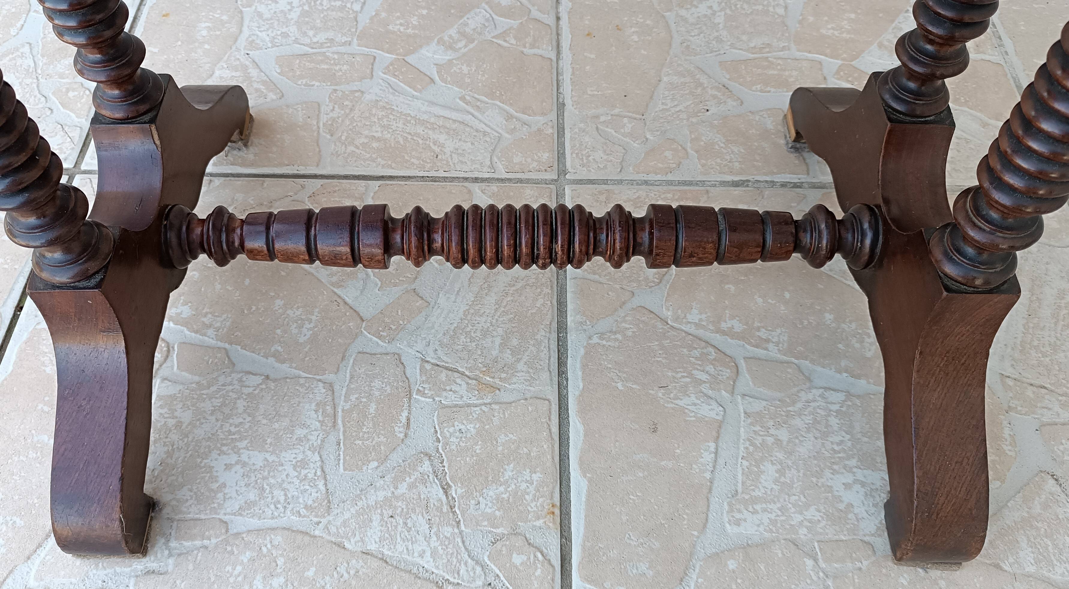 Travailleuse Louis Philippe en acajou