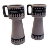 Pair of Scandinavian-style candlesticks