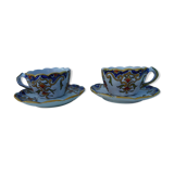 Two cups of earthenware "Rouen"