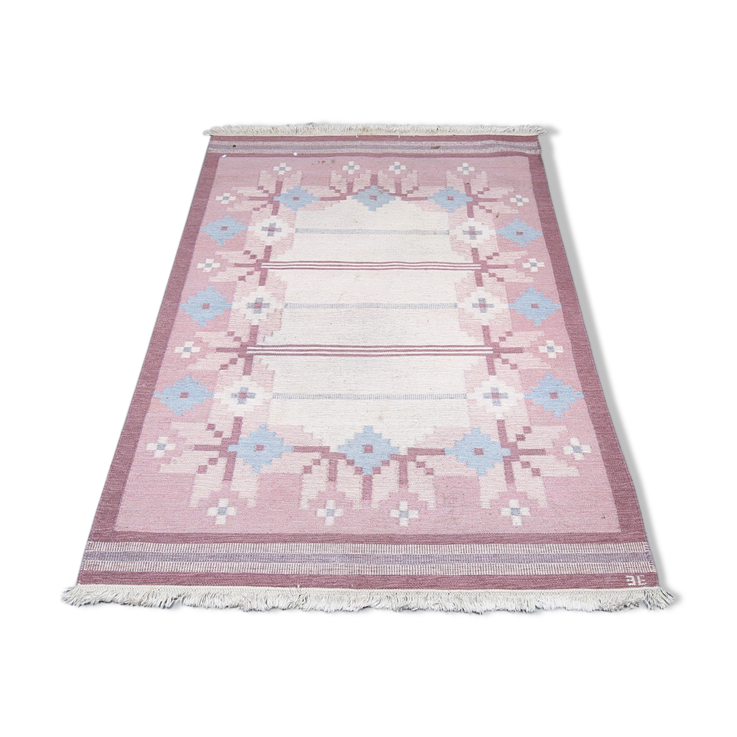 Swedish MidCentury Carpet Röllakan 1960s  234 X 171 cm